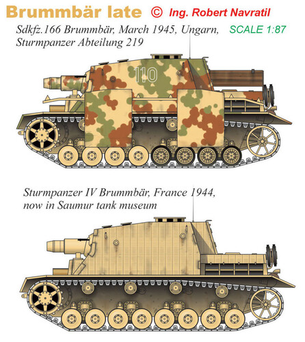 Сборная бумажная модель / scale paper model, papercraft Brummbar (BestPaperModels) 