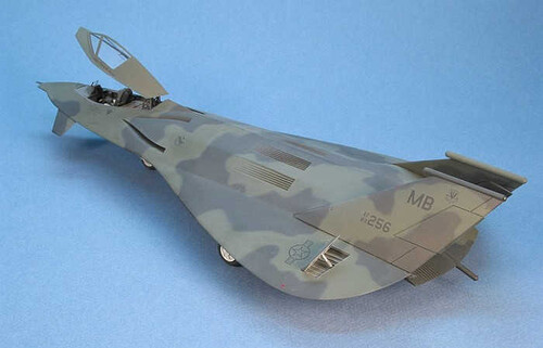 Сборная бумажная модель / scale paper model, papercraft F-19 Stealth Fighter (ABC 1999-22) 