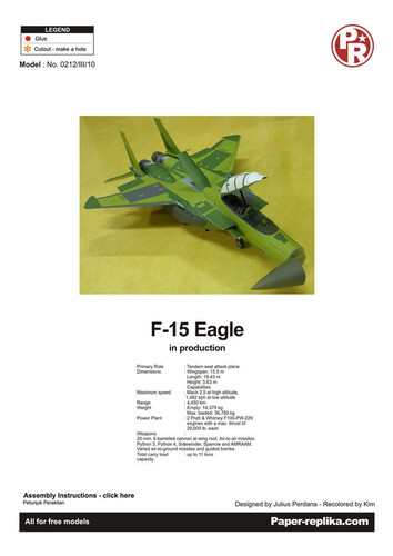 Сборная бумажная модель / scale paper model, papercraft F-15K in Pre-Painted Color Scheme (Paper-Replika) 