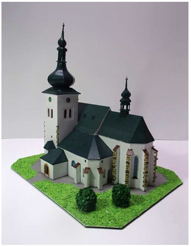 Сборная бумажная модель / scale paper model, papercraft Kostel sv. Vaclava v Krizanove (Pavel Styl) 