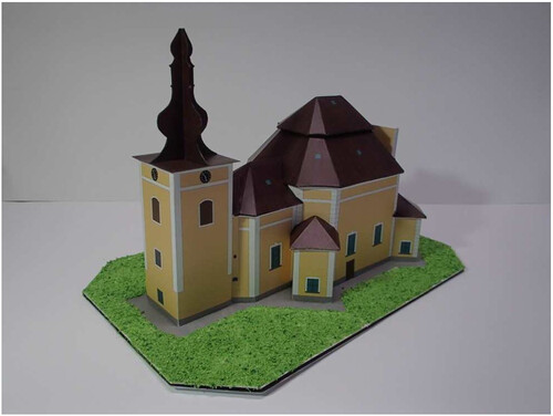 Сборная бумажная модель / scale paper model, papercraft Kostel Navstiveni Panny Marie v Obyctove (Pavel Styl) 
