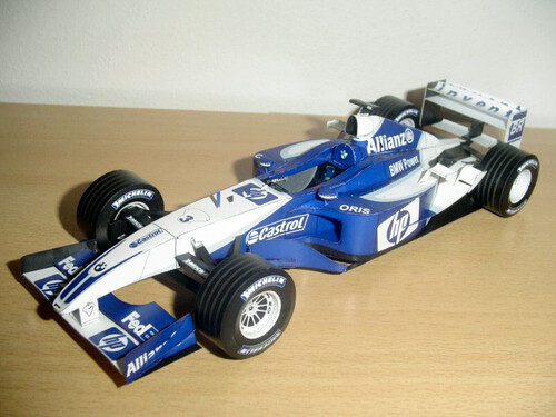 Сборная бумажная модель / scale paper model, papercraft Williams FW25 2003 R.Schumacher, J.P.Montoya (Spinler) 