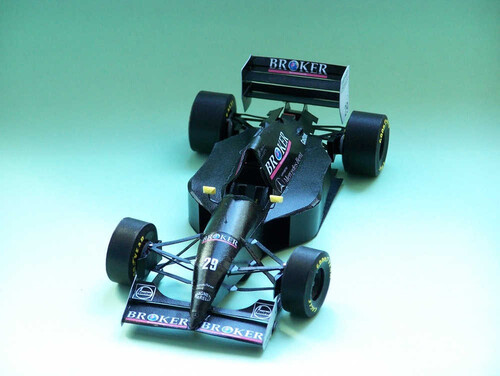 Сборная бумажная модель / scale paper model, papercraft Sauber C13 (GP Team) 