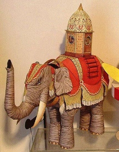 Сборная бумажная модель / scale paper model, papercraft Parny slon (Elektron-Zenit 1993-07) 