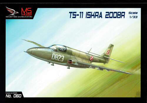 Сборная бумажная модель / scale paper model, papercraft TS-11 Iskra 200BR (MSModel 60) 
