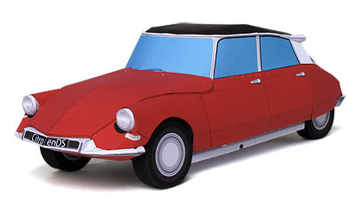 Сборная бумажная модель / scale paper model, papercraft Citoroen DS (Ichiyama's Paper Cards) 