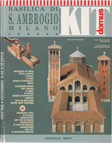 Сборная бумажная модель / scale paper model, papercraft Basilica di Sant Ambrogio Milano (Domus KIT) 
