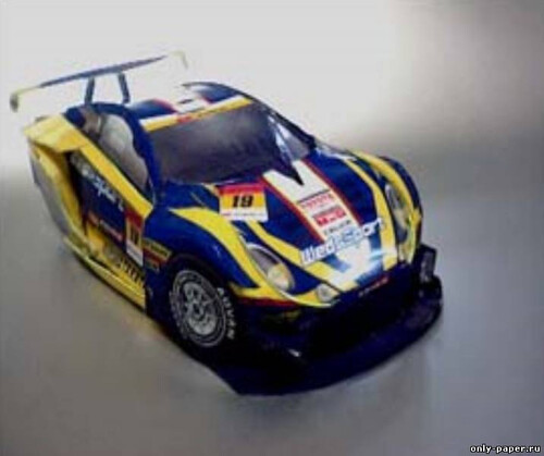Сборная бумажная модель / scale paper model, papercraft Celica Super Sport GT300 