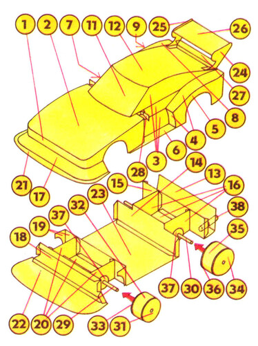 Сборная бумажная модель / scale paper model, papercraft ABC Ford Capri.rar 