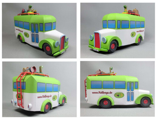 Сборная бумажная модель / scale paper model, papercraft Kallbus (Mondorfer Bastelbogen 28) 