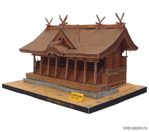 Модель Синтоистского Храма из бумаги/картона