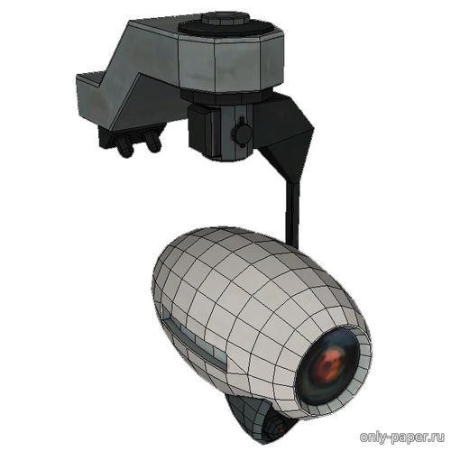 Модель камеры видеонаблюдения из бумаги/картона