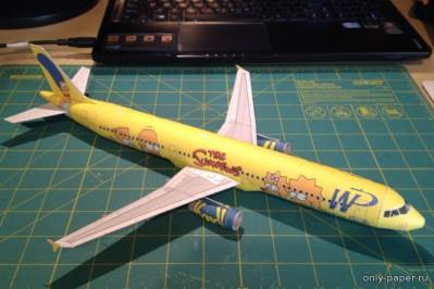 Модель самолета Airbus A321-200 Western Pacific «The Simpsons» из бума