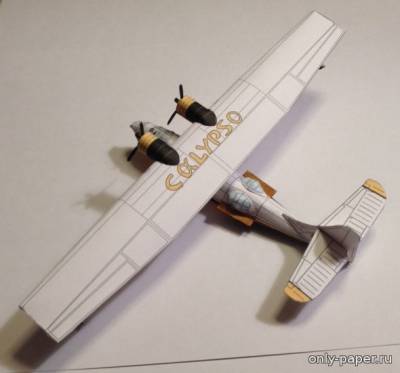 Модель самолета Consolidated PBY-6A Catalina из бумаги/картона