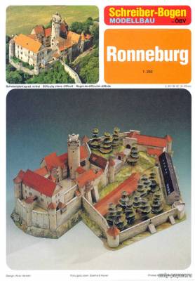 Сборная бумажная модель / scale paper model, papercraft Замок Ronneburg (Schreiber-Bogen) 
