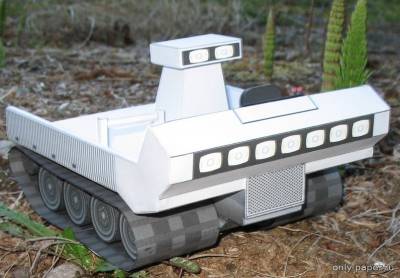 Сборная бумажная модель / scale paper model, papercraft Battlestar Galactica  Colonial Landram Chariot 