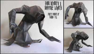 Сборная бумажная модель / scale paper model, papercraft Вампир-призрак (Legacy of Kain: Soul Reaver) [Karim-91] 