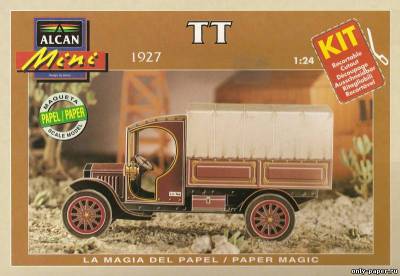 Сборная бумажная модель / scale paper model, papercraft Ford TT 1927 (Alcan) 