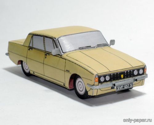 Сборная бумажная модель / scale paper model, papercraft Rover 2000 