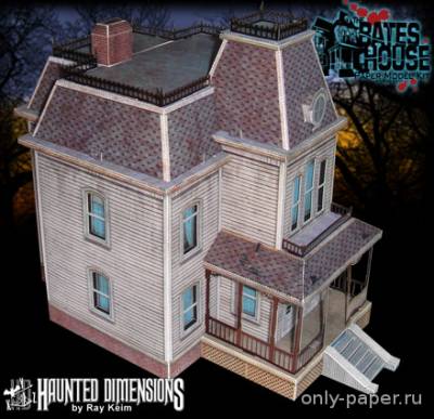 Сборная бумажная модель / scale paper model, papercraft The Bates House (Haunted Dimensions) 