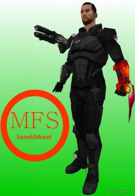 Сборная бумажная модель / scale paper model, papercraft Male Commander Shepard (Mass Effect 3) 