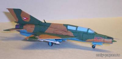 Сборная бумажная модель / scale paper model, papercraft MiG-21 (Digital Card Models) 