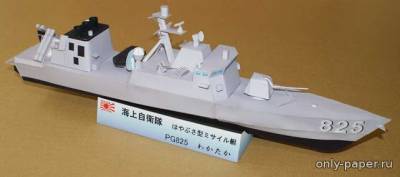 Сборная бумажная модель / scale paper model, papercraft Hayabusa-class Patrol Boats 