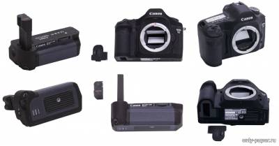 Модель фотоаппарата Canon EOS 5D + BG-E4 из бумаги/картона
