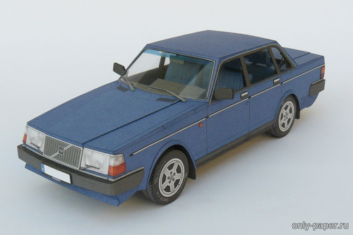 Сборная бумажная модель / scale paper model, papercraft Volvo 240 (Volvohobby) 