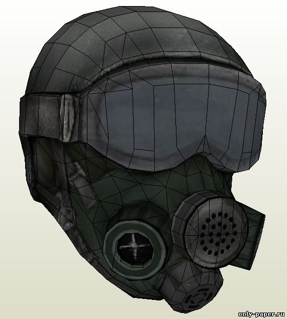 Сборная бумажная модель Противогаз / Anti Gas Mask (S.T.A.L.K.E.R.: Clear Sky)