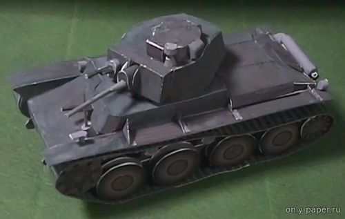 Модель танка Pz.Kpfw.38(t) из бумаги/картона