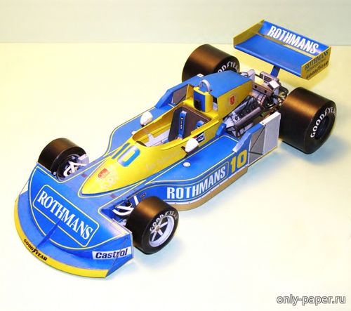 Модель болида March 771/2 - Ian Scheckter - Dutch GP 1977 из бумаги