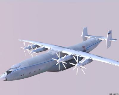 Модель самолета Антонов Ан-22 Антей из бумаги/картона