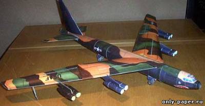 Сборная бумажная модель / scale paper model, papercraft Boeing B-52 Stratofortress "Buff" (Fiddlers Green) 