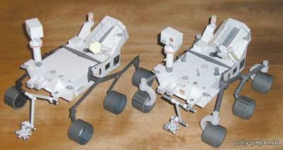 Сборная бумажная модель / scale paper model, papercraft Марсоход «Кьюриосити» / Curiosity Rover 