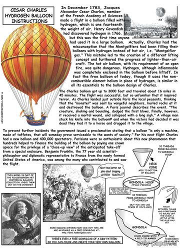 Модель Balloon-Charles из бумаги/картона