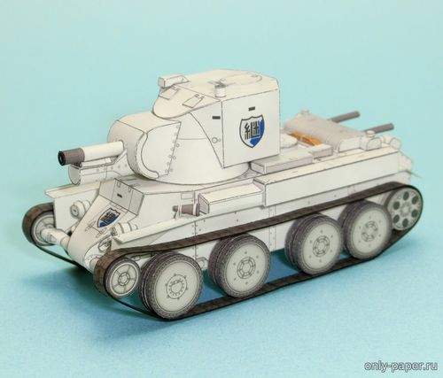Модель штурмового орудия BT-42 из бумаги/картона