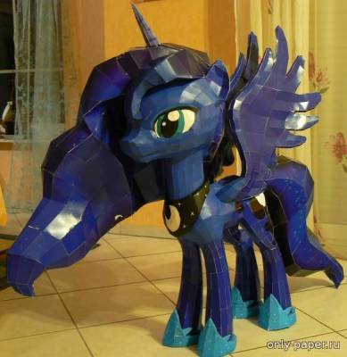 Сборная бумажная модель / scale paper model, papercraft Princess Luna (My Little Pony) 