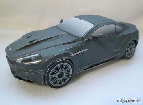 Модель Aston Martin DBS coupe из бумаги/картона