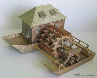 Сборная бумажная модель / scale paper model, papercraft Lodni mlyn (ABC 1987-09) 