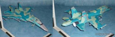 Сборная бумажная модель / scale paper model, papercraft SU-34 Fullback 
