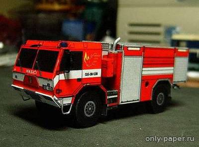 Сборная бумажная модель / scale paper model, papercraft Tatra 815-7 4x4 - CAS30 S3R [Fireboxy] 