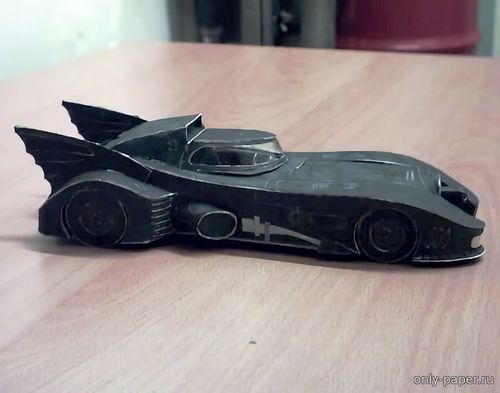 Сборная бумажная модель / scale paper model, papercraft Keaton Batmobile 