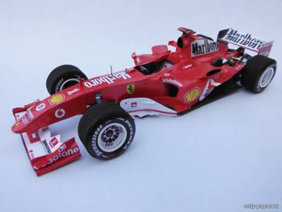 Модель болида Ferrari F2004 - Hungarian GP 2004 из бумаги/картона