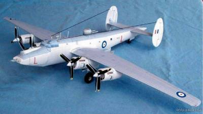 Сборная бумажная модель / scale paper model, papercraft Avro 696 Shackleton MR Mk 2 (Bob's Card Models) 