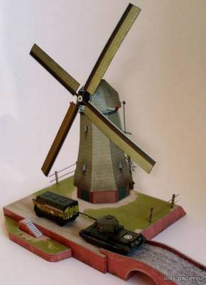 Сборная бумажная модель / scale paper model, papercraft Diorama Holland 1944 (Bestpapermodels) 