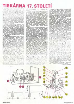 Сборная бумажная модель / scale paper model, papercraft Tiskarna 17 stoleti (ABC 17/1985) 