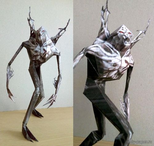 Сборная бумажная модель / scale paper model, papercraft Вампир Зефоним / Zephonim vampire (Legacy of Kain: Soul Reaver) 