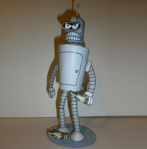 Сборная бумажная модель / scale paper model, papercraft Бендер / Bender (Футурама / Futurama) 