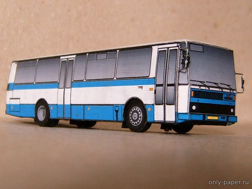 Модель междугороднего автобуса Karosa C734/735 из бумаги/картона